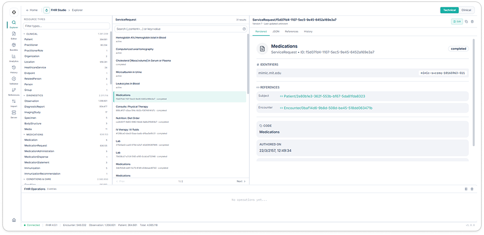 FHIR Studio product interface