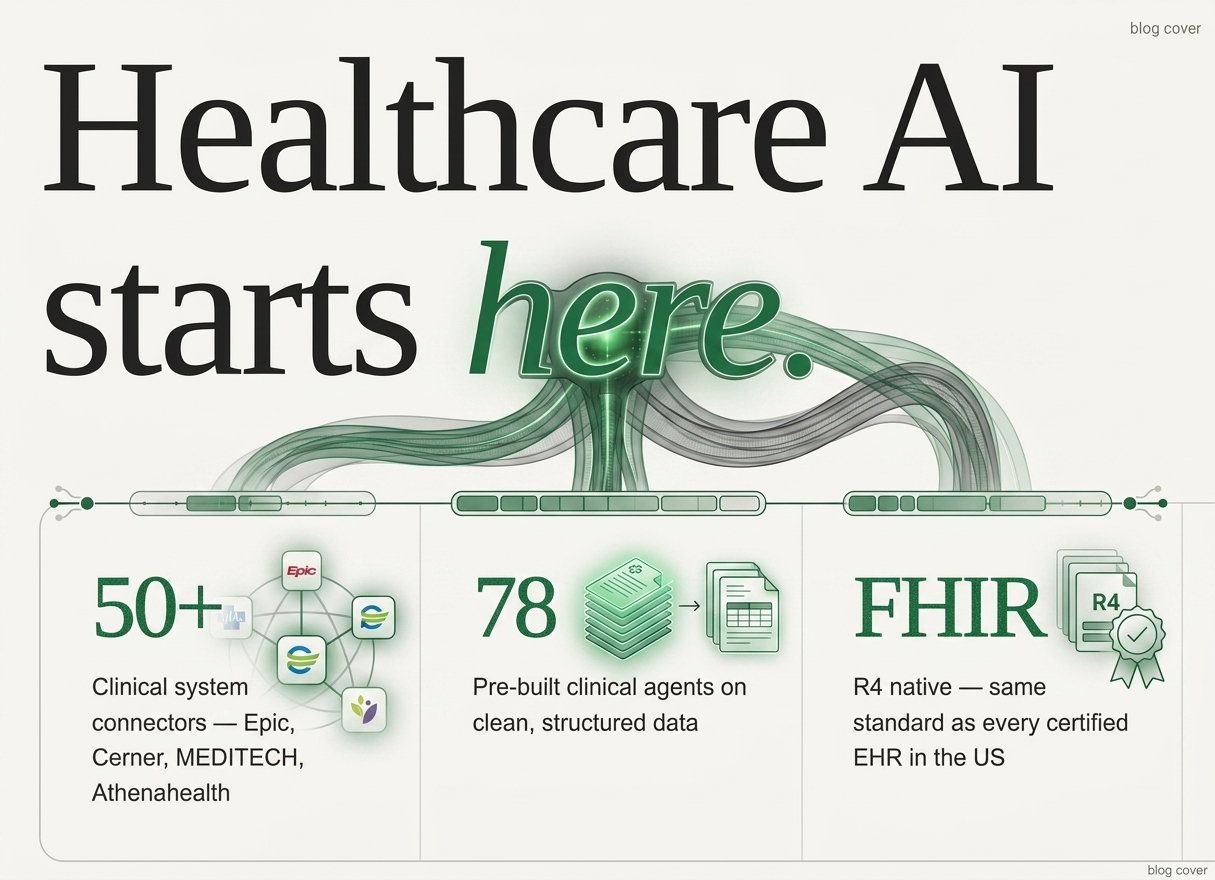 FHIR-native healthcare AI infrastructure deck